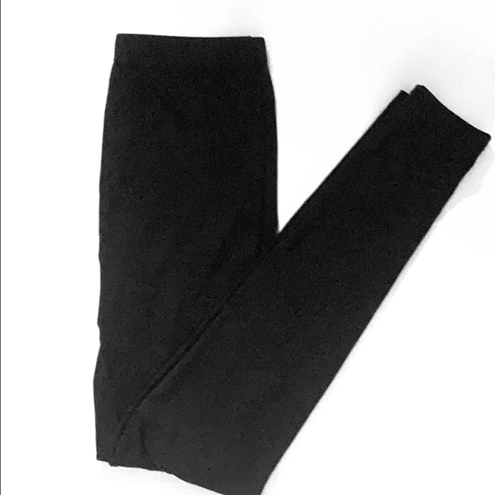 🌺 NWOT Stretch Full Length Leggings Black Size XS